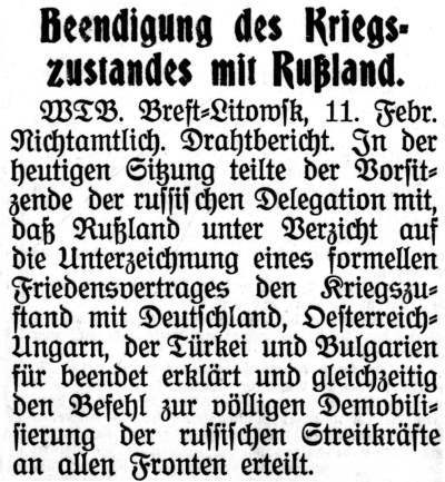 Datei:1918-02-11 491a Beendigung des Kriegszustandes mit Russland.jpg