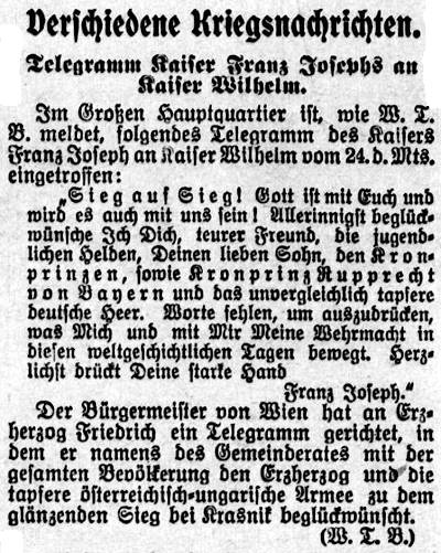 Datei:1914.08.31-Telegramm Franz Josephs an Wilhelm.jpg