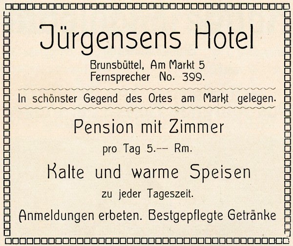 Datei:AmMarkt5-1930-Jürgensens Hotel.jpg