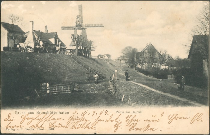 Datei:Brunsbüttelhafen Mühle (1904).jpg