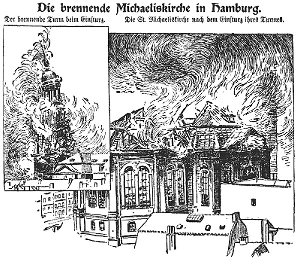 Datei:1906-07-07 360a Brennende Michaeliskirche.jpg