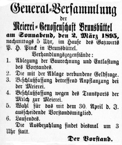 Datei:1895.03.05-Meierei-Genossenschaft Brunsbüttel.jpg