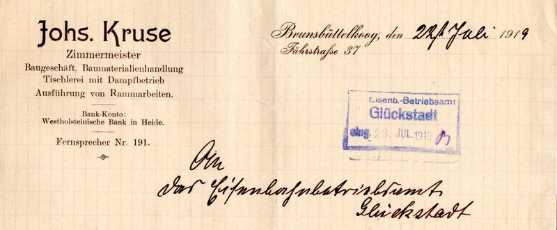 Datei:Johs.Kruse-Eisenbahnbetriebsamt1919.jpg