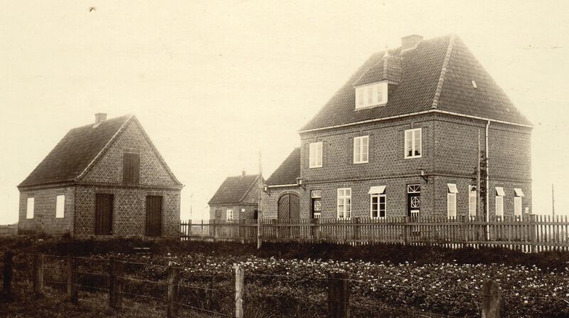 Datei:Bahnhof Blangenmoor-1918-MJ.jpg