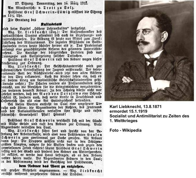 Datei:20 1916.03.17-Liebknecht vor dem Reichstag.jpg
