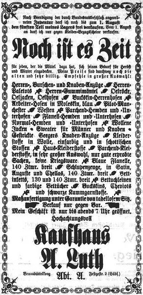 Datei:1916.06.24-Kaufhaus Luth.jpg