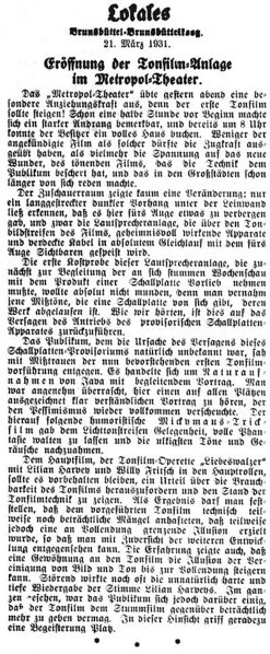 Datei:1931-03-21-Eröffnung der Tonfilm Anlage.jpg