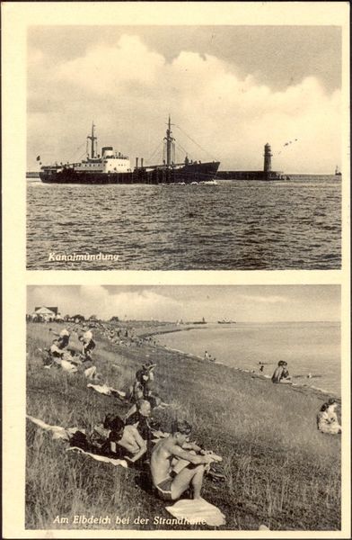 Datei:BS1-E026 Kanalmündung, Badebetrieb (1954).jpg