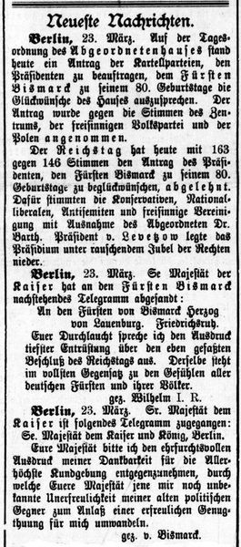 Datei:1895.03.26-Bismarck keine Gratulation vom Reichstag.jpg